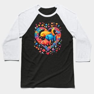Rainbow Fish Baseball T-Shirt